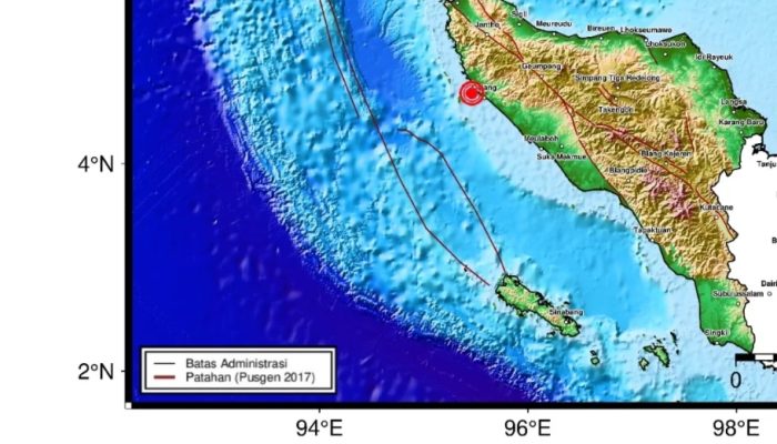 Gempa Magnitudo 4,9 Guncang Aceh Besar, Tidak Berpotensi Tsunami