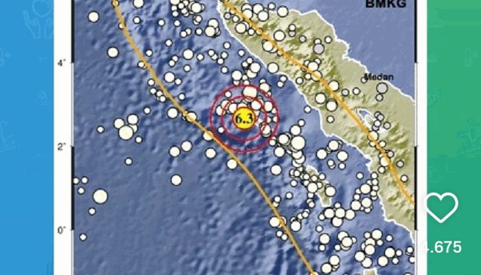 Gempa Magnitudo 6,3 Guncang Barat Daya Aceh, Tidak Berpotensi Tsunami
