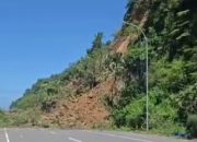 Material Longsor Lhok Seudu Sudah Dipindahkan, Akses Jalan Sudah Lancar Kembali