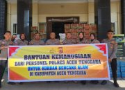 Polres Aceh Tenggara Salurkan Bantuan untuk Korban Bencana di Ketambe