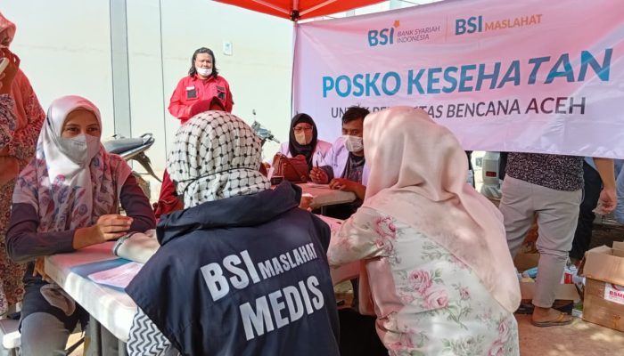 BSI Buka Posko Kesehatan Pasca Banjir di Kuala Simpang