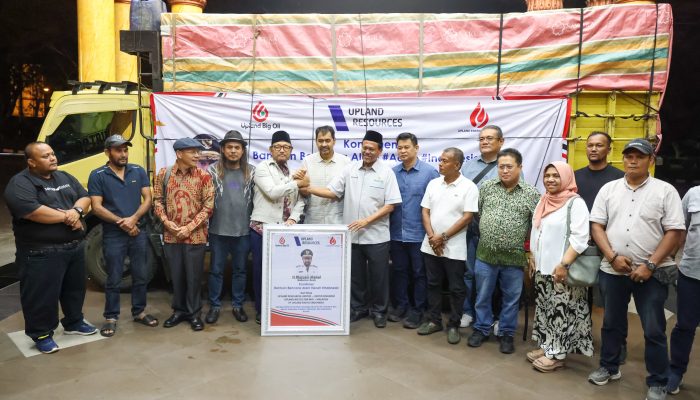 Gubernur Aceh Mualem Terima Bantuan Kemanusiaan dari Upland Resources
