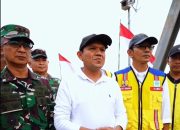 Wagub Fadhlullah Tinjau Jembatan Bailey Kuta Blang, Progres Capai 98 Persen
