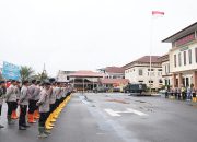 Kapolres Lhokseumawe Sambut 100 Personel BKO Brimob, Tegaskan Misi Kemanusiaan Pascabanjir