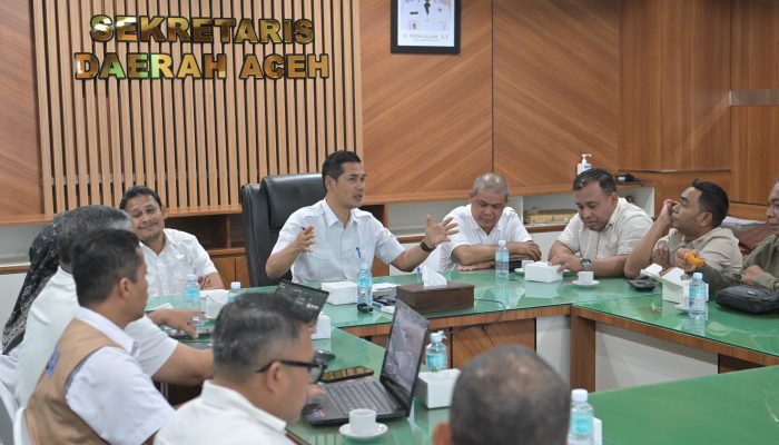 Sekda Aceh Pimpin Rapat Penyusunan Dokumen R3P Pasca Bencana