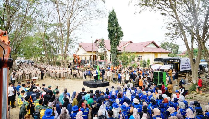 Wagub Aceh Dampingi Mendagri Pimpin Apel Satgas Percepatan Pemulihan Pascabencana di Aceh Tamiang
