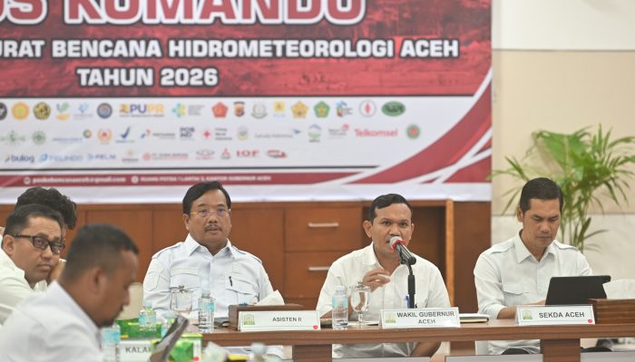 Wagub Aceh Dorong Percepatan Data Pascabencana