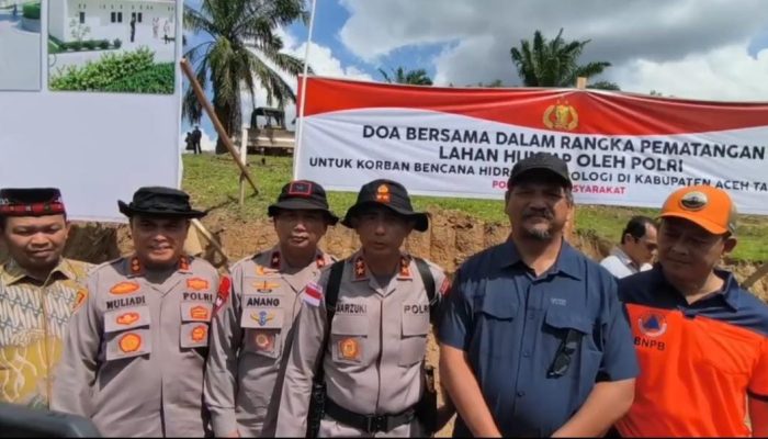 Kapolda Aceh Resmikan Pematangan Lahan Huntap Polri untuk Korban Bencana di Tamiang
