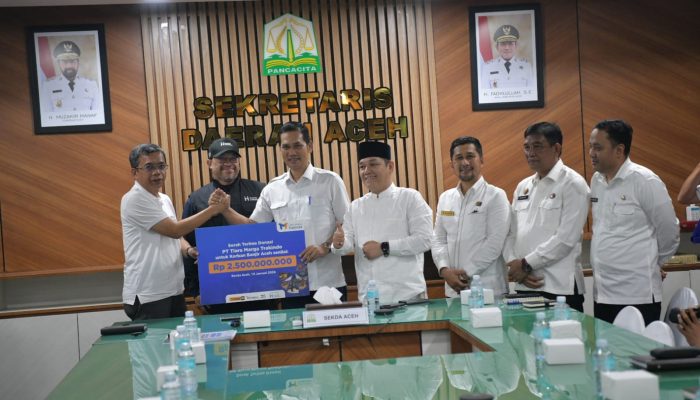Korban Banjir Aceh Terima Bantuan Rp2,5 Miliar dari PT Tiara Marga Trakindo