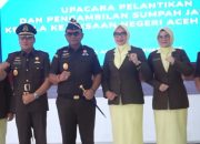 Kajati Aceh Lantik Kepala Kejaksaan Negeri Aceh Selatan