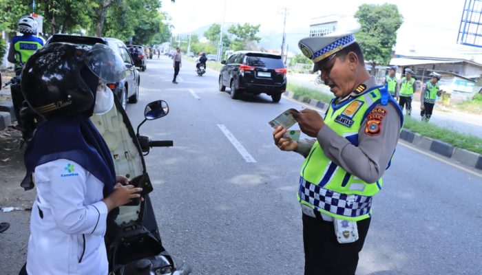 Hari Kedua Operasi Keselamatan Seulawah 2026, Satgas Gakkum Polda Aceh Keluarkan 10 Surat Tilang