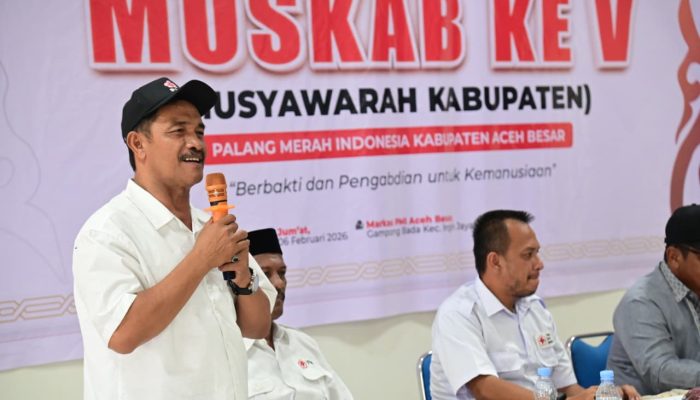 Wabup Syukri Terpilih Aklamasi sebagai Ketua PMI Aceh Besar