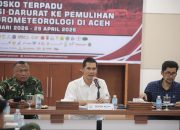 Sekda Aceh Instruksikan Percepatan Huntara dan Stok Logistik Harus Siap Sebelum Ramadhan