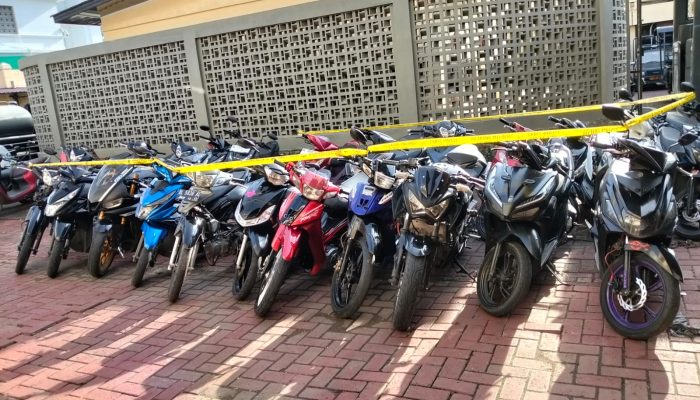 Polresta Banda Aceh Amanakan Puluhan Motor Balap Liar