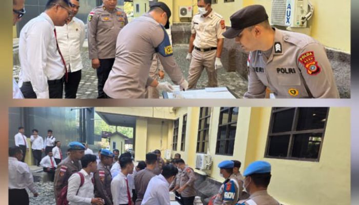 Pengecekan Urine 2.800 Personel, Polda Aceh Tegaskan Komitmen Zero Narkoba