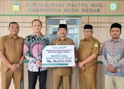 Bank Aceh Cabang Jantho Serahkan Zakat ke Baitul Mal, Wabup Aceh Besar Sampaikan Apresiasi