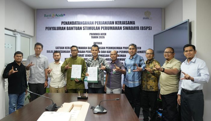 Bank Aceh Kembali Dipercaya Salurkan Bantuan Perumahan Swadaya Tahun 2026