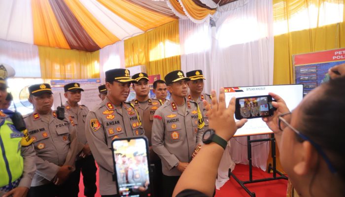 Kapolda Aceh Cek Kesiapan Pos Yan Muara Batu, Tekankan Layanan Humanis untuk Pemudik