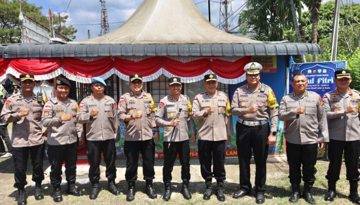 Kapolda Aceh Tinjau Pos Pelayanan Ketupat Seulawah 2026 di Bundaran Lambaro dan Bandara SIM