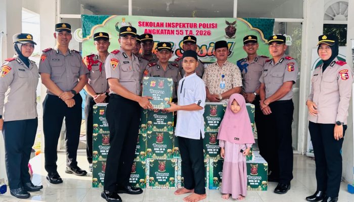 Siswa SIP Angkatan 55 Polda Aceh Salurkan Bansos untuk Anak Yatim di Banda Aceh