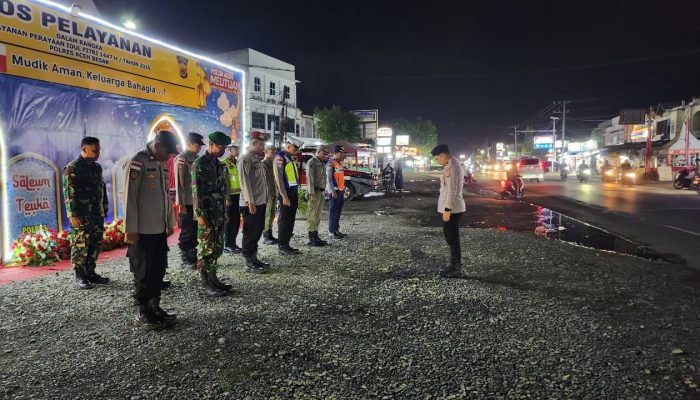Satpol PP dan WH Aceh Besar Siagakan Personel di Empat Pos Pengamanan Mudik