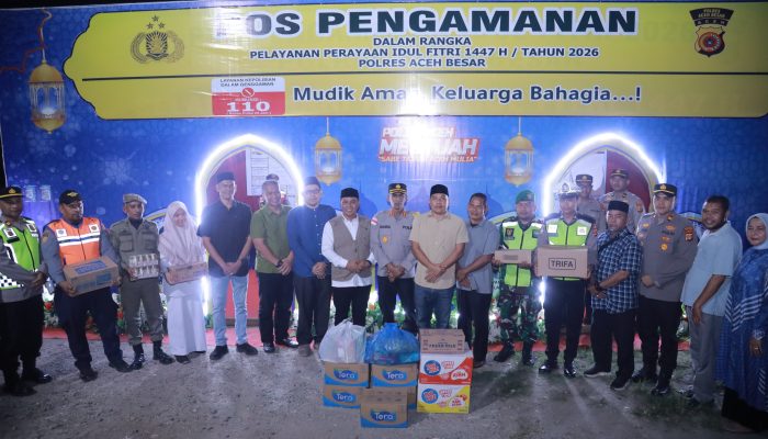 Bupati Aceh Besar Tinjau Pospam Lhoknga, Pastikan Mudik Lebaran Aman dan Lancar