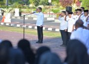 Sekda Aceh Pimpin Apel Perdana Pascalebaran, Tekankan Disiplin dan Percepatan Kinerja ASN