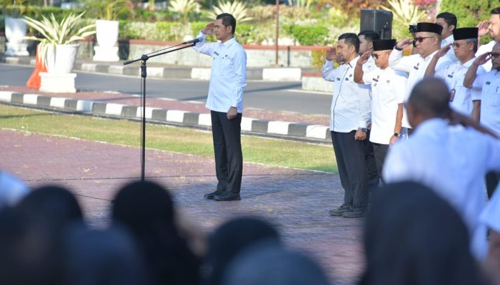 Sekda Aceh Pimpin Apel Perdana Pascalebaran, Tekankan Disiplin dan Percepatan Kinerja ASN