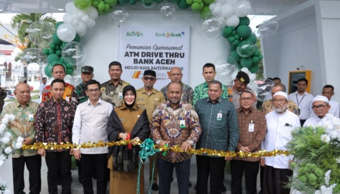 Bank Aceh Resmikan ATM Drive Thru di Kawasan Strategis Taman Kota Banda Aceh