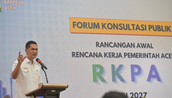 M. Nasir Buka Forum Konsultasi Publik RKPA 2027, Dorong Pembangunan Tangguh dan Sinergi Pusat-Daerah