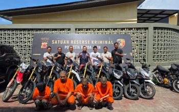 Polresta Banda Aceh Bongkar Sindikat Curanmor, Pasutri Penadah Turut Dibekuk