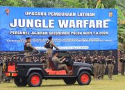Kapolda Aceh Buka Latihan Jungle Warfare di Cot Girek, Asah Kemampuan Personel Brimob