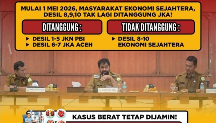 Pemerintah Aceh Tegaskan JKA Tepat Sasaran, Berlaku 1 Mei 2026