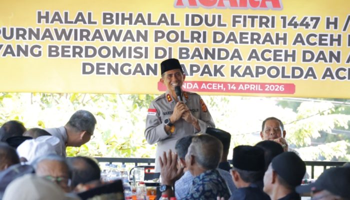 Kapolda Aceh Hadiri Halal Bihalal Idulfitri 1447 H Bersama Purnawirawan dan Warakawuri