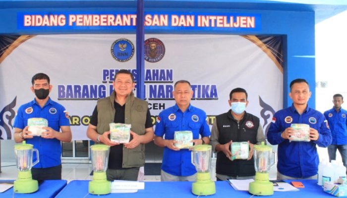BNN Aceh Musnahkan Hampir 5 Kilogram Sabu, Hasil Ungkap Jaringan Peredaran di Bireuen