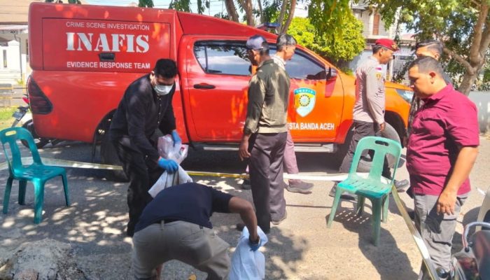 Warga Temukan Janin di Bantaran Krueng Doy, Polisi Lakukan Olah TKP