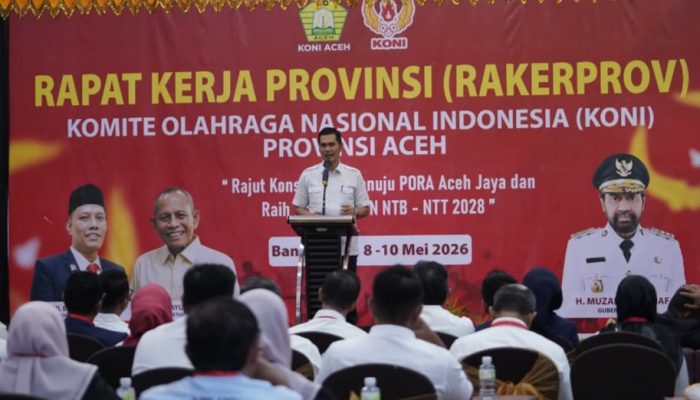 Sekda Aceh Buka Rakerprov KONI Aceh 2026, Dorong Pembinaan Atlet Berkelanjutan dan Tata Kelola Profesional