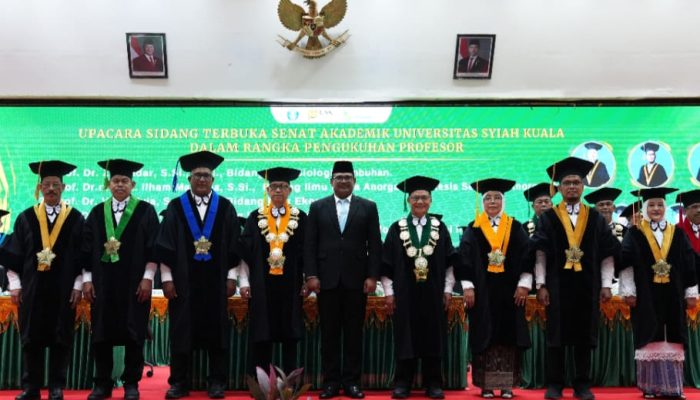 USK Kukuhkan Enam Profesor Baru, Rektor Tekankan Ilmu Harus Hadir Sebagai Solusi bagi Rakyat
