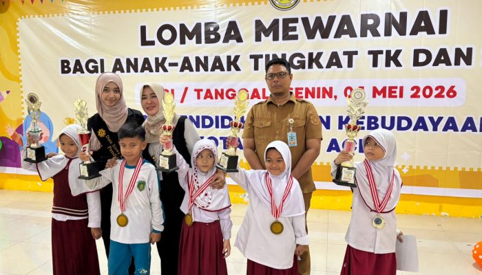 Semarak Lomba Mewarnai Anak di Banda Aceh, Tumbuhkan Kreativitas dan Jiwa Mandiri Sejak Dini