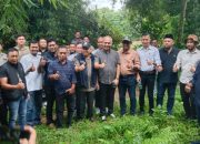 Plt Direktur PDAM Tirta Mountala Bersama Banleg DPRK Tinjau Lokasi Pembangunan WTP Seulimuem