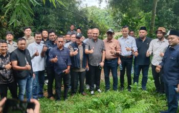Plt Direktur PDAM Tirta Mountala Bersama Banleg DPRK Tinjau Lokasi Pembangunan WTP Seulimuem