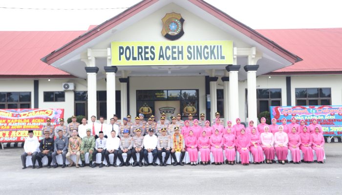 Kunker Ke Polres Aceh Singkil, Kapolda Apresiasi Kinerja Personel Pasca Banjir dan Tekankan Jaga Citra Polri