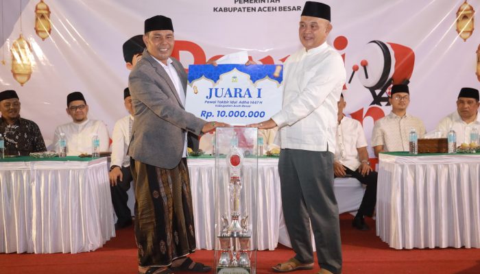 Kantor Camat Blang Bintang Juara I Pawai Takbiran Idul Adha 1447 H