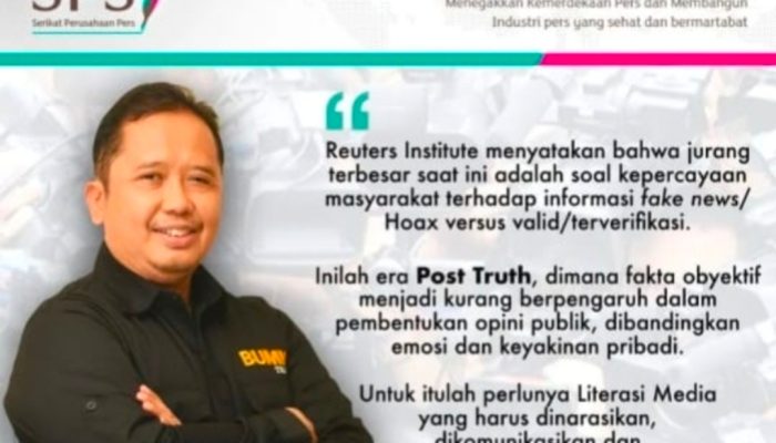 Di Bawah Bayang Disrupsi Digital, Pers Tetap Menjadi Ruang Verifikasi Publik