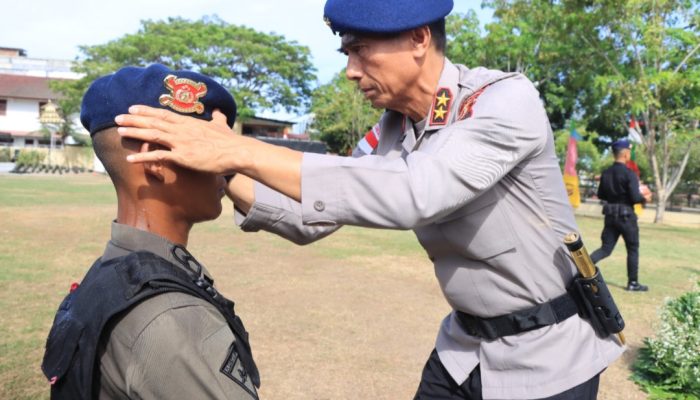 Kapolda Aceh Pimpin Pembaretan 30 Bintara Remaja Satbrimob, Tekankan Disiplin dan Jiwa Pengabdian