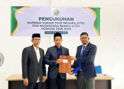 Muhammad Zubir Dikukuhkan Jadi Kaprodi Hukum Tata Negara STAI Nusantara, Siap Perkuat Pendidikan Hukum di Aceh