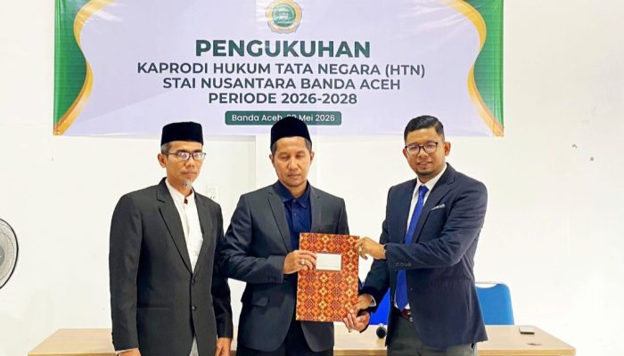 Muhammad Zubir Dikukuhkan Jadi Kaprodi Hukum Tata Negara STAI Nusantara, Siap Perkuat Pendidikan Hukum di Aceh