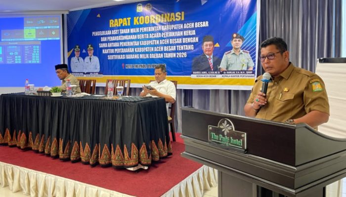 Sekda Aceh Besar Minta Sertifikasi Aset Daerah Dipercepat untuk Cegah Sengketa
