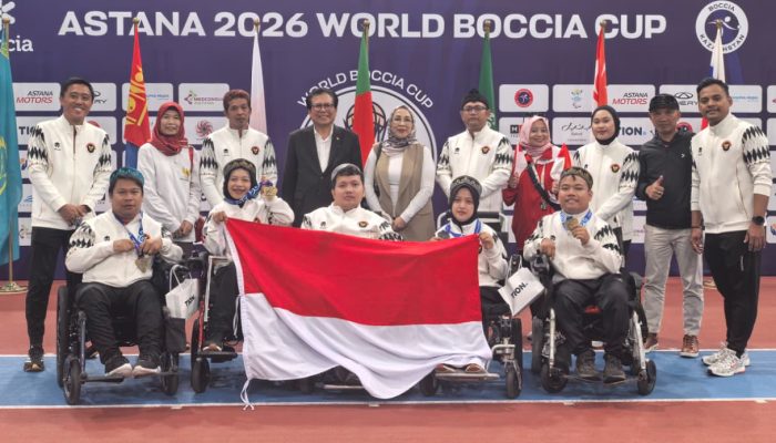 Tim Boccia Indonesia Borong Tiga Emas di World Boccia Cup Astana 2026