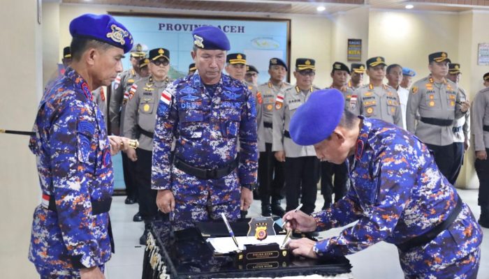 Purna Bhakti, Brigjen Pol. Wahyu Prihatmaka Serahkan Jabatan Dirpolairud Polda Aceh